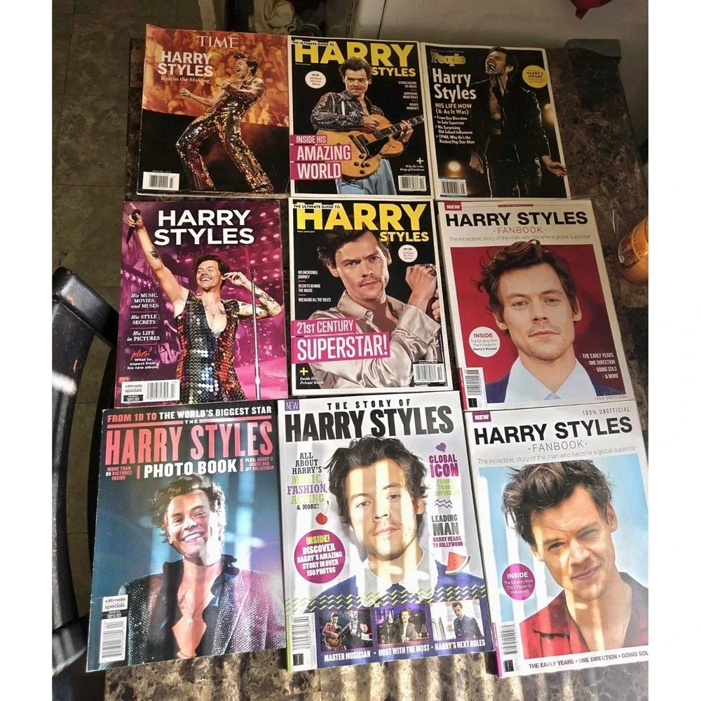 Harry Styles Magazine Lot Of 9 Excellent Condition One Direction Teen Pop Music